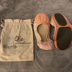 Storehouse flats. Pink the dye flats